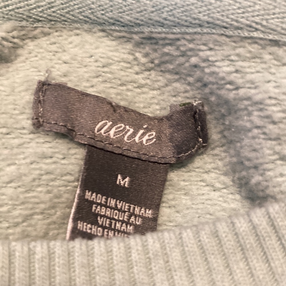 Aerie Oversized Mint Green Sweater/Hoodie - Picture 4 of 5